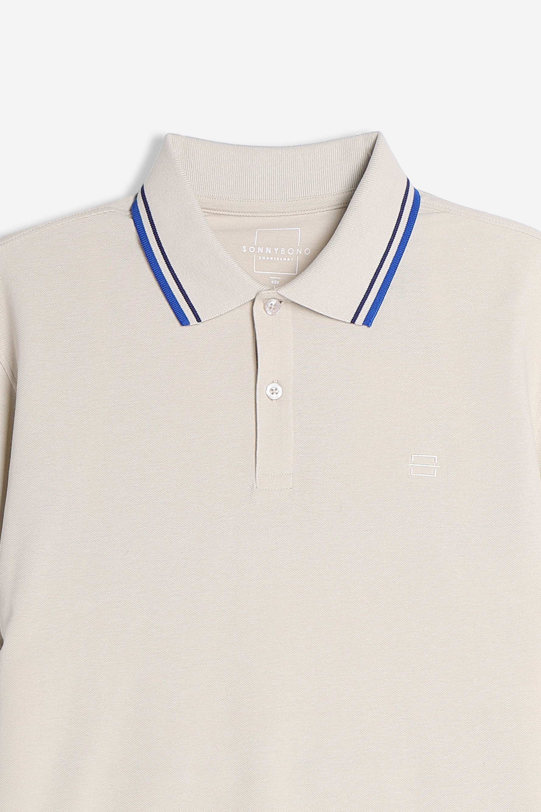 POLO IN PIQUET BASIC BEIGE CHIARO