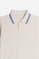 POLO IN PIQUET BASIC BEIGE CHIARO