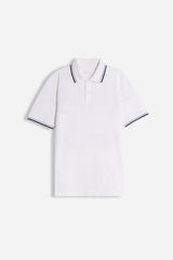 POLO IN PIQUET BASIC BIANCO