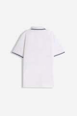 POLO IN PIQUET BASIC BIANCO