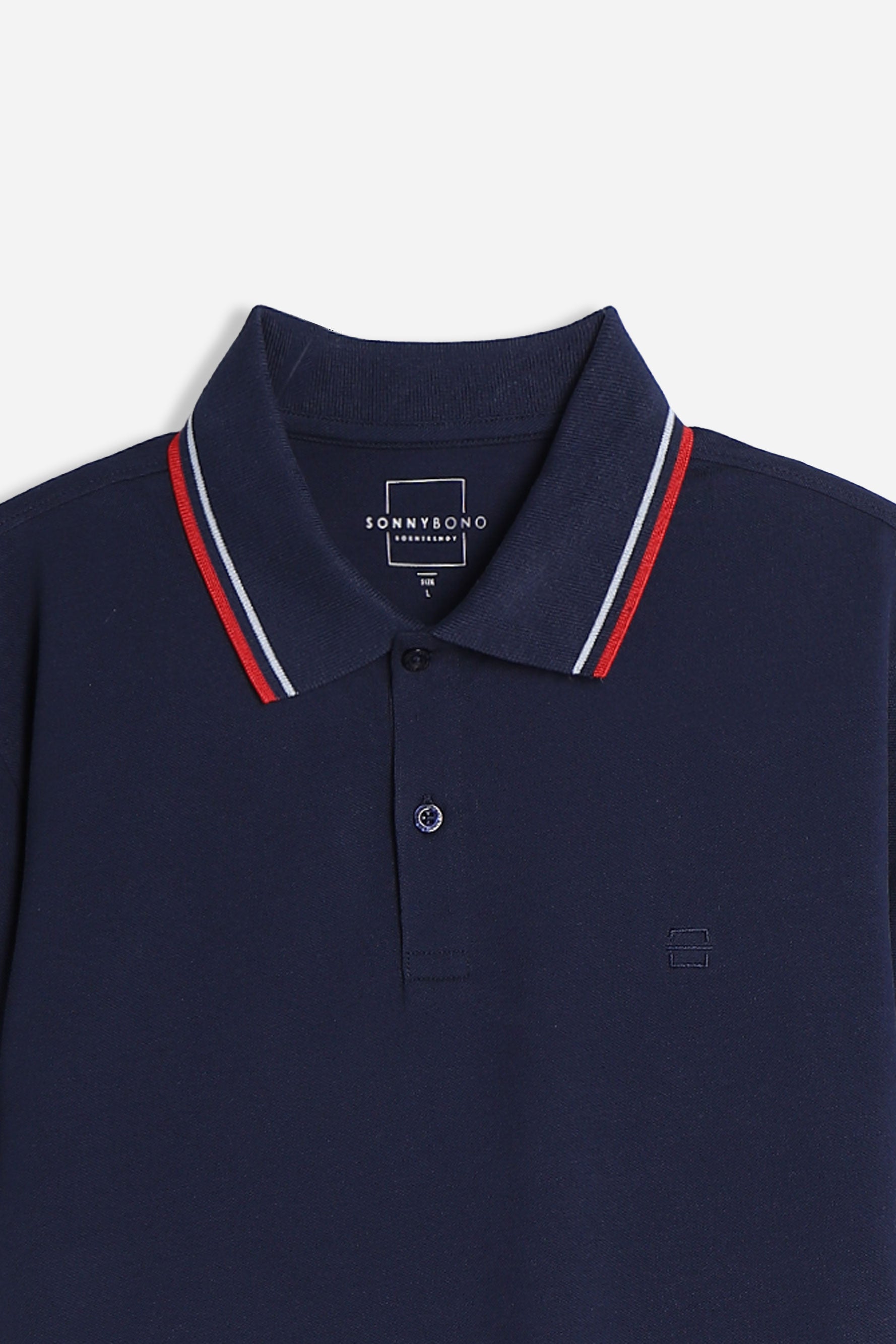 POLO IN PIQUET BASIC BLEU