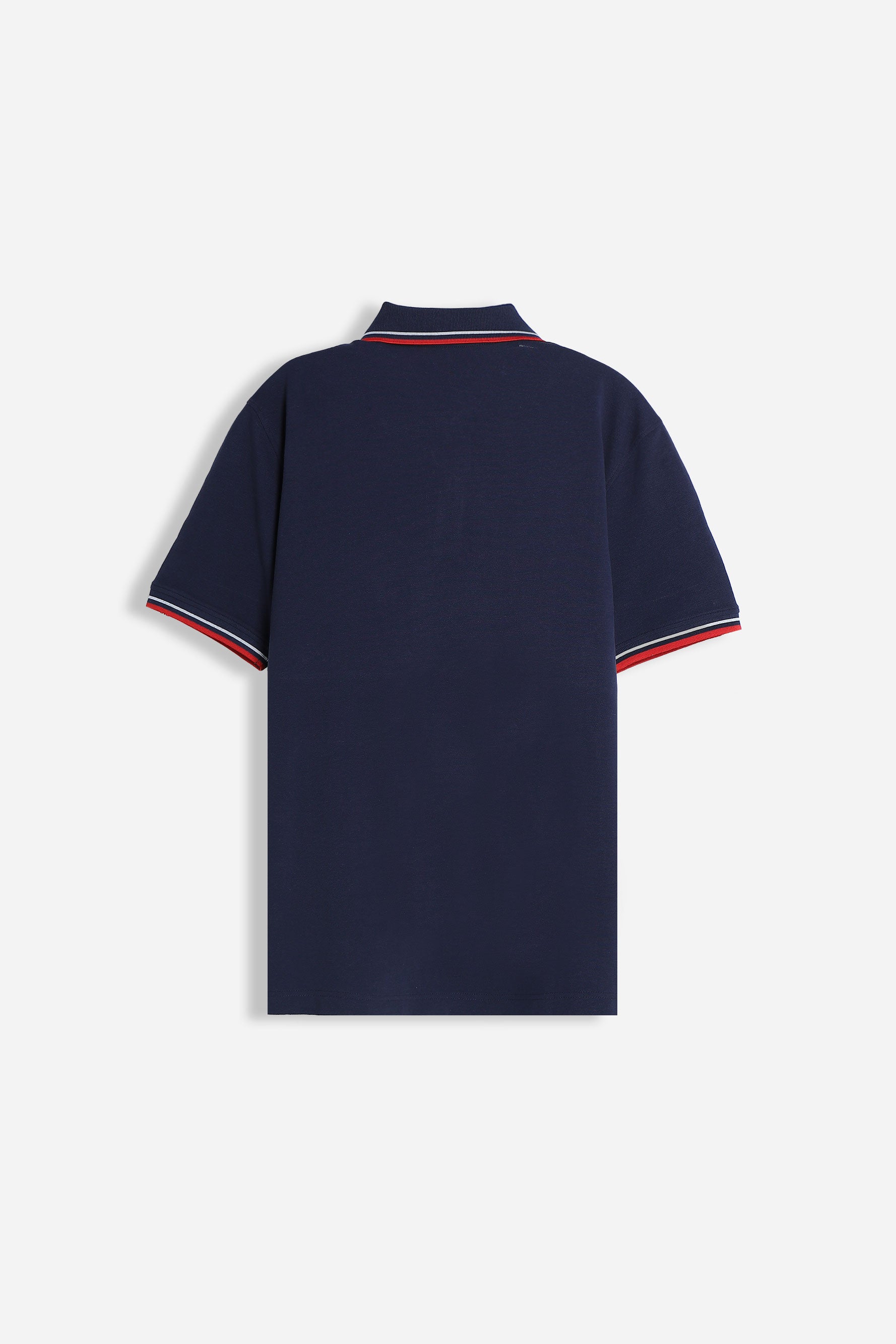 POLO IN PIQUET BASIC BLEU
