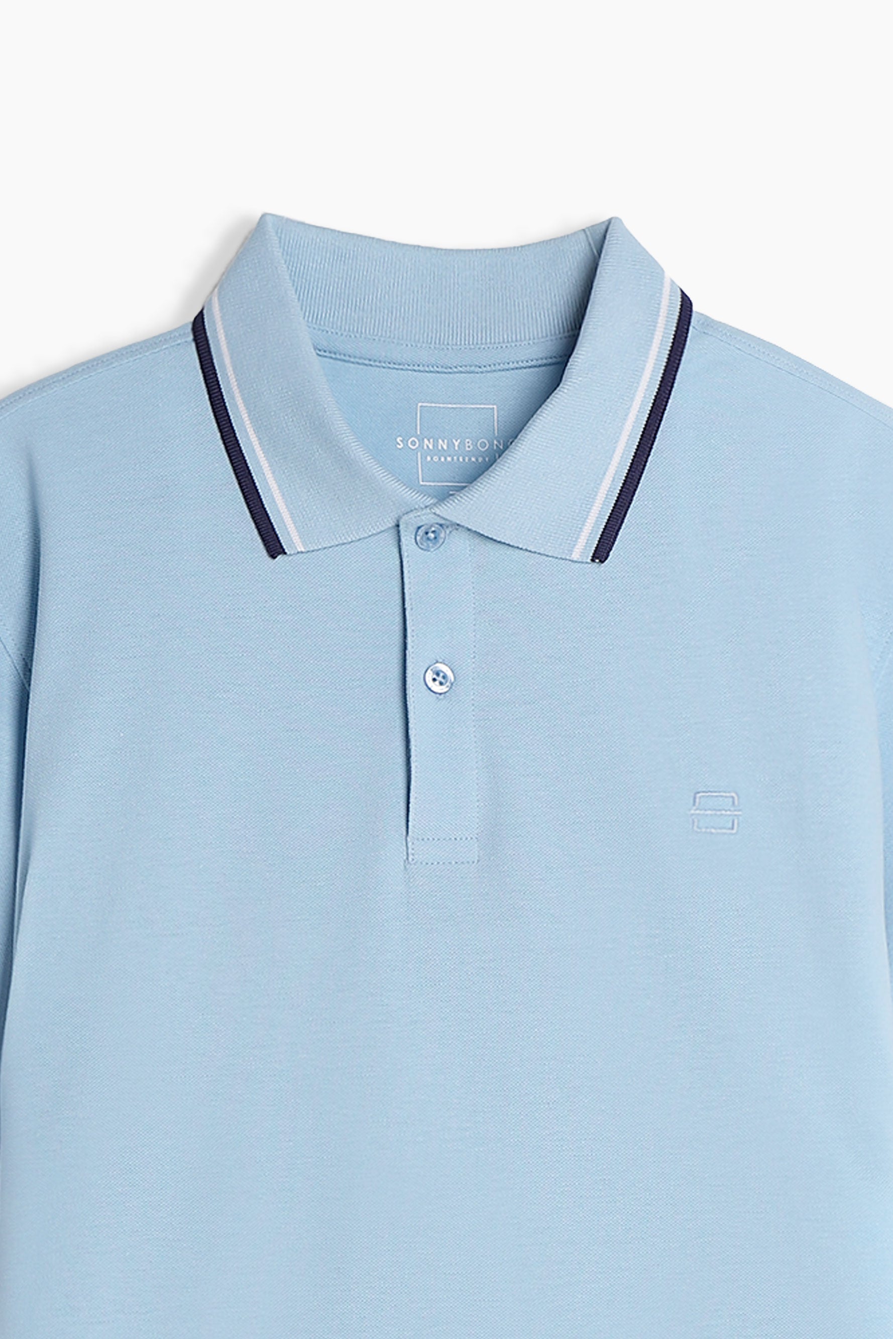 POLO IN PIQUET BASIC CELESTE