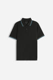 POLO IN PIQUET BASIC NERO