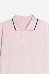 POLO IN PIQUET BASIC ROSA