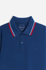 POLO IN PIQUET BASIC ROYAL