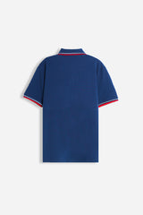 POLO IN PIQUET BASIC ROYAL
