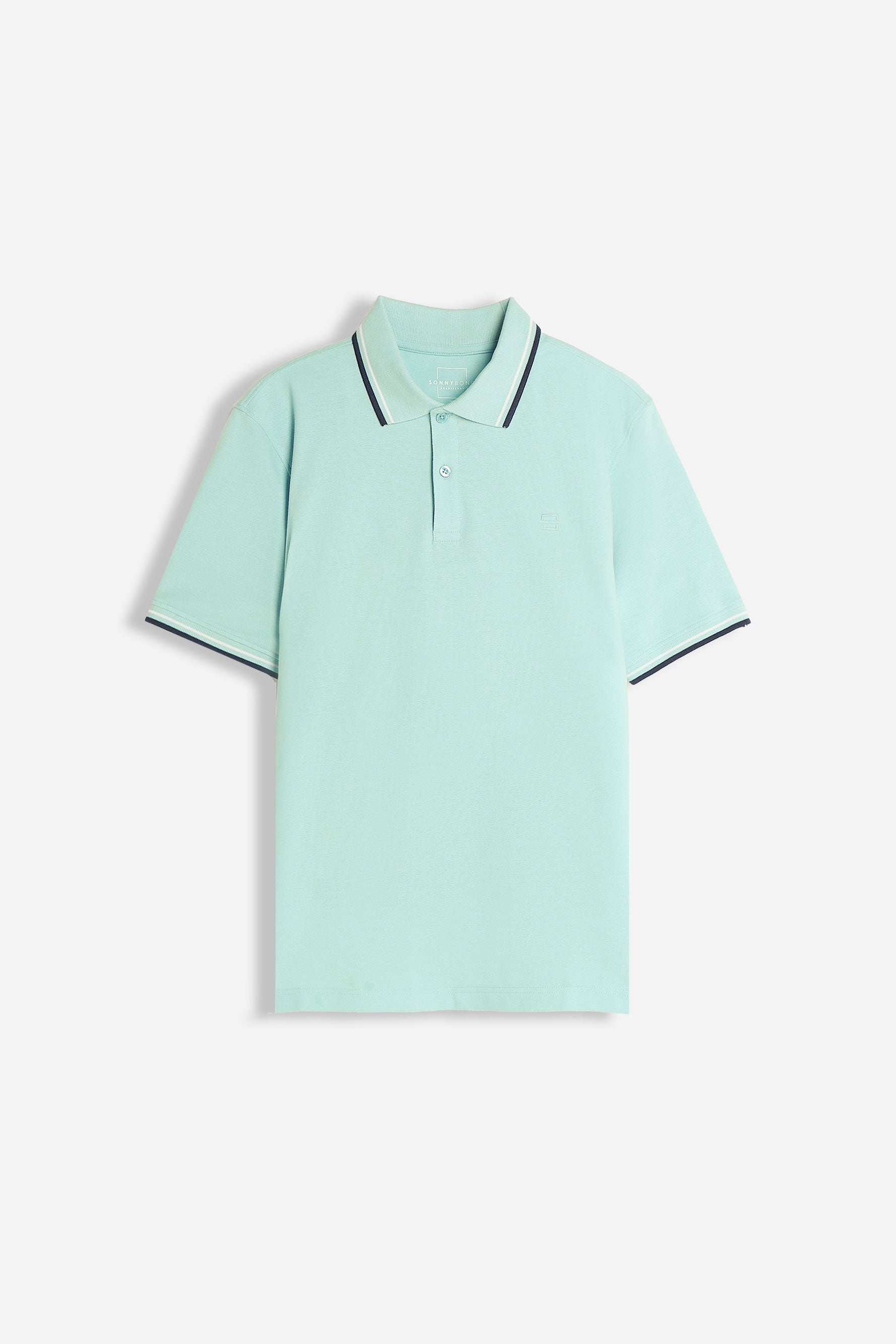 POLO IN PIQUET BASIC VERDE ACQUA