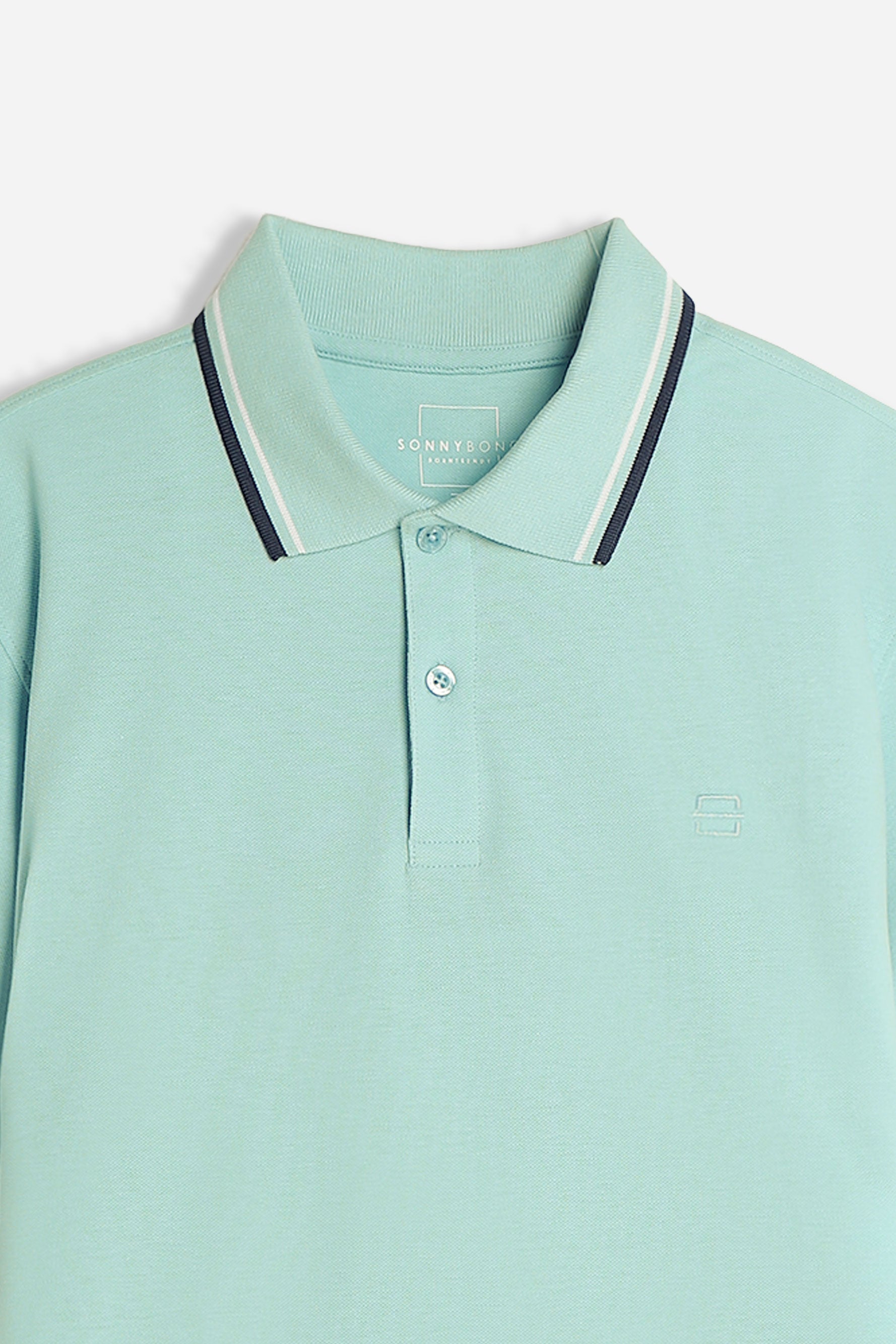 POLO IN PIQUET BASIC VERDE ACQUA