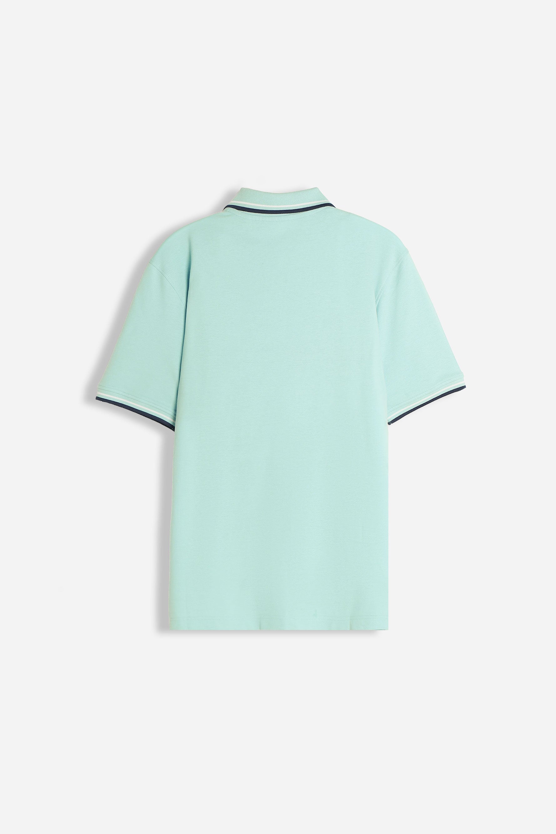 POLO IN PIQUET BASIC VERDE ACQUA