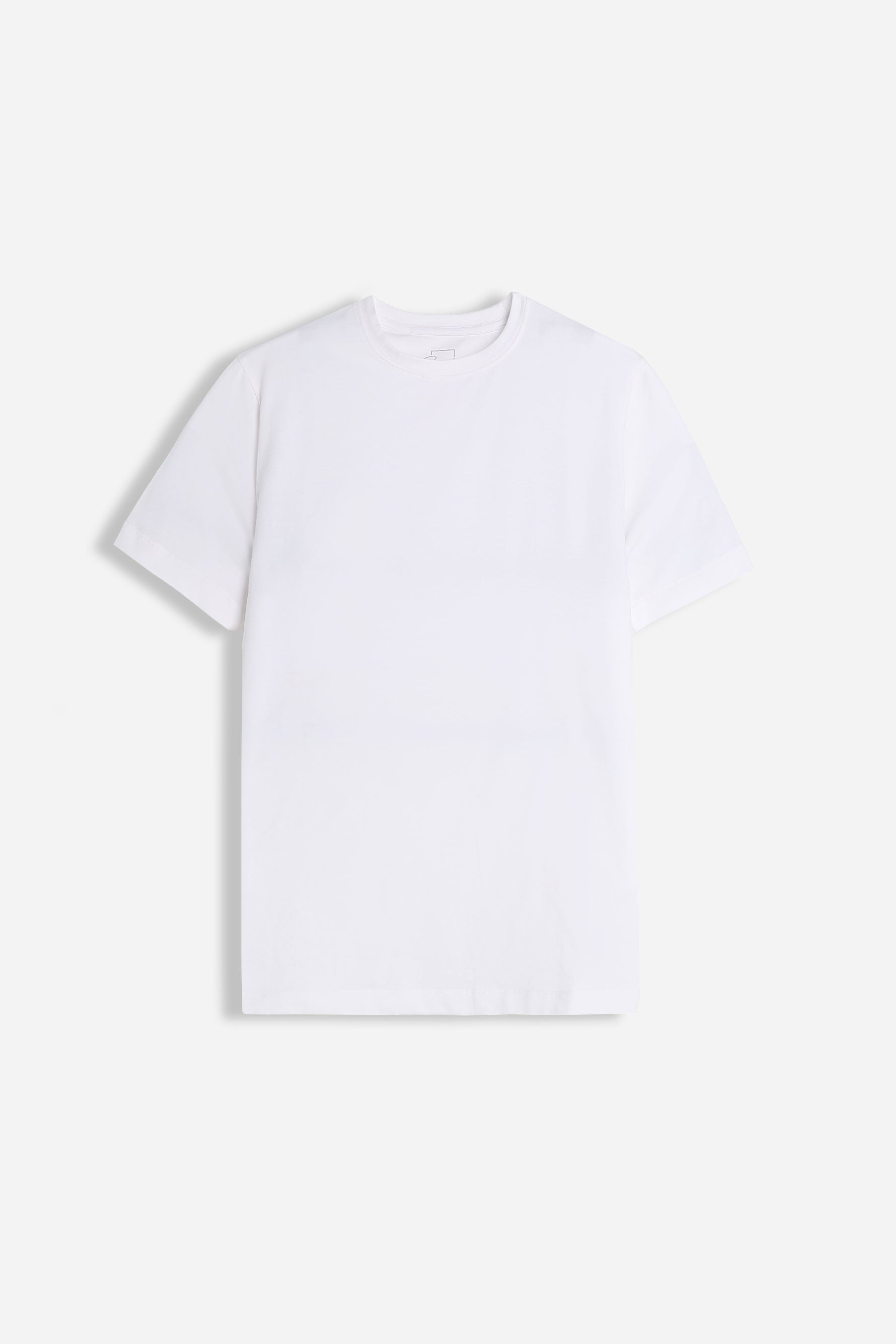 T-SHIRT GIROCOLLO BASIC STRETCH BIANCO