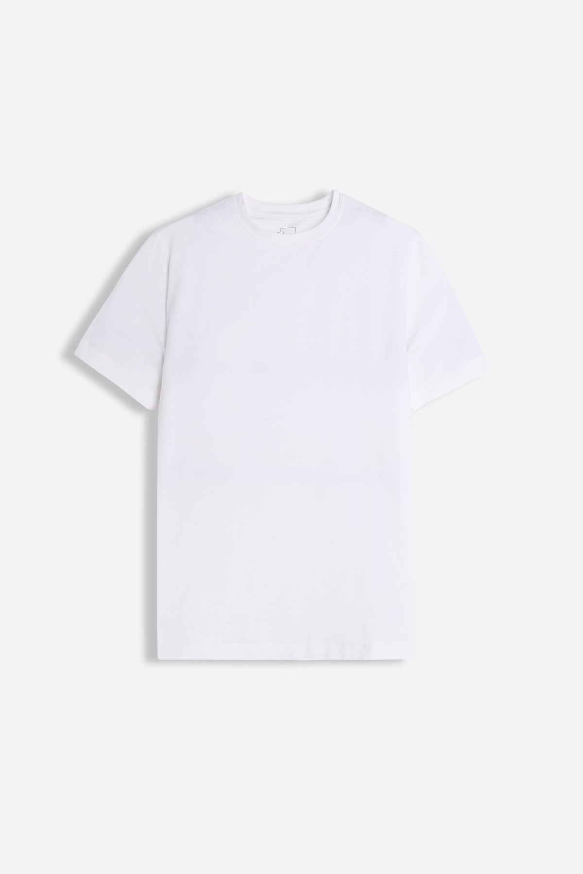 T-SHIRT GIROCOLLO BASIC STRETCH BIANCO
