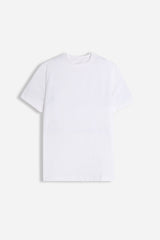 T-SHIRT GIROCOLLO BASIC STRETCH BIANCO