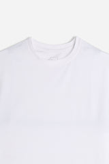 T-SHIRT GIROCOLLO BASIC STRETCH BIANCO