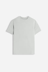 T-SHIRT GIROCOLLO BASIC STRETCH GRIGIO GHIACCIO
