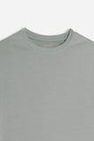 T-SHIRT GIROCOLLO BASIC STRETCH GRIGIO SCURO
