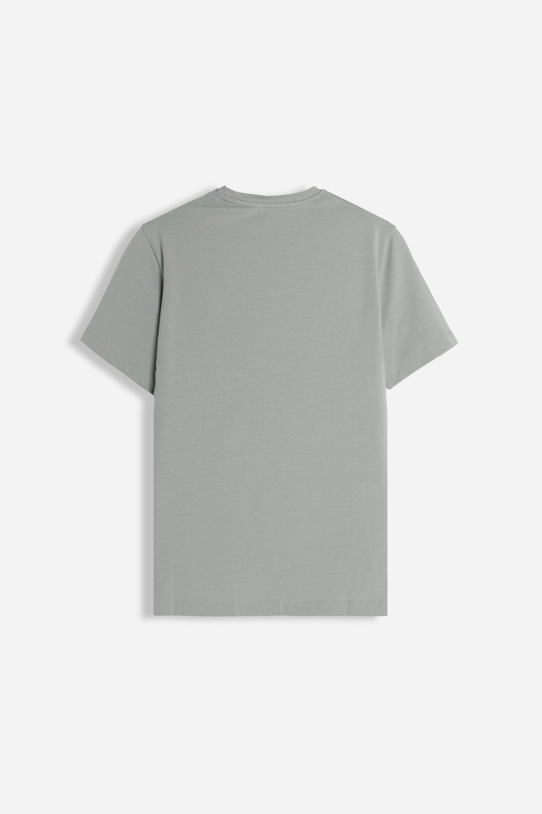 T-SHIRT GIROCOLLO BASIC STRETCH GRIGIO SCURO