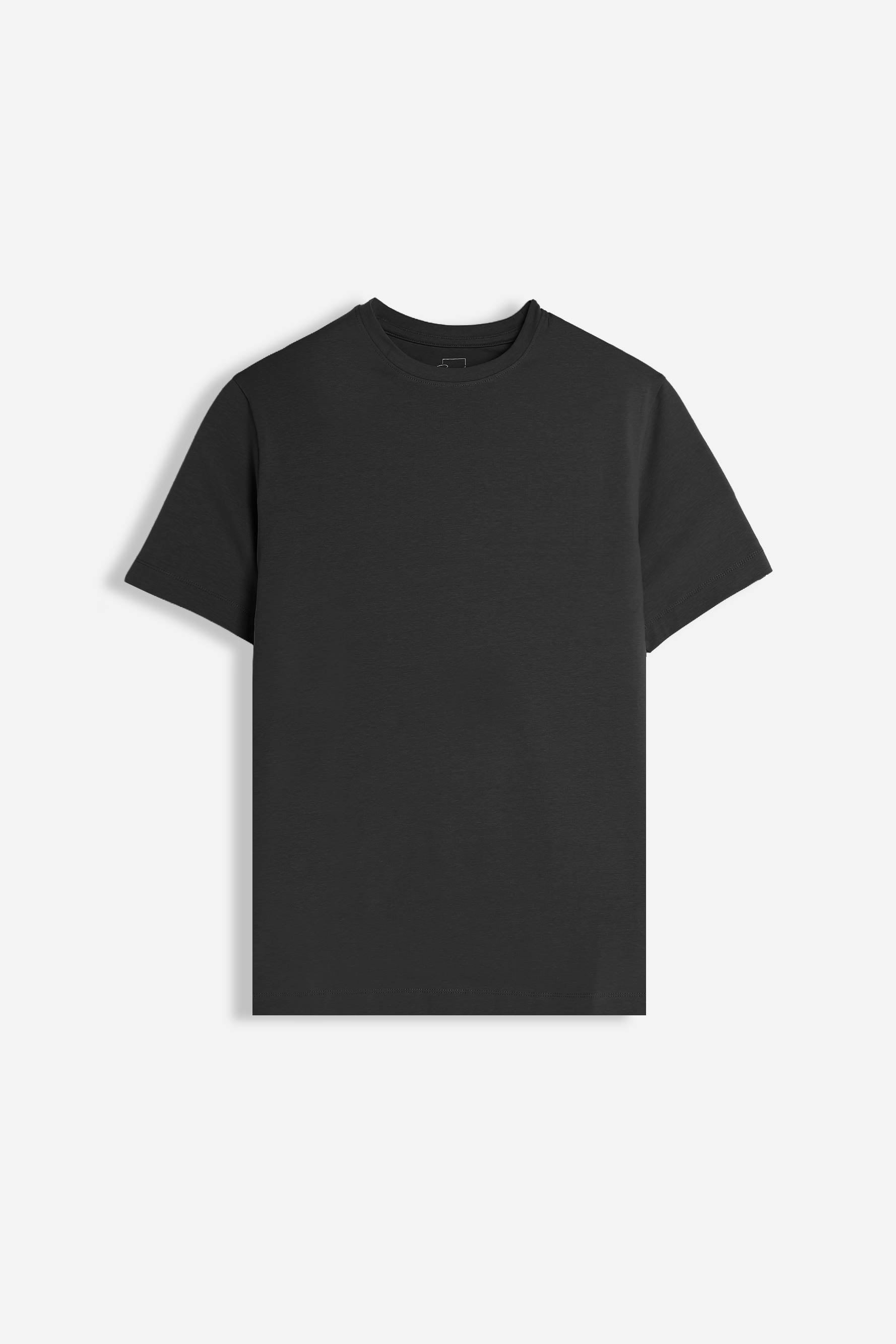 T-SHIRT GIROCOLLO BASIC STRETCH NERO