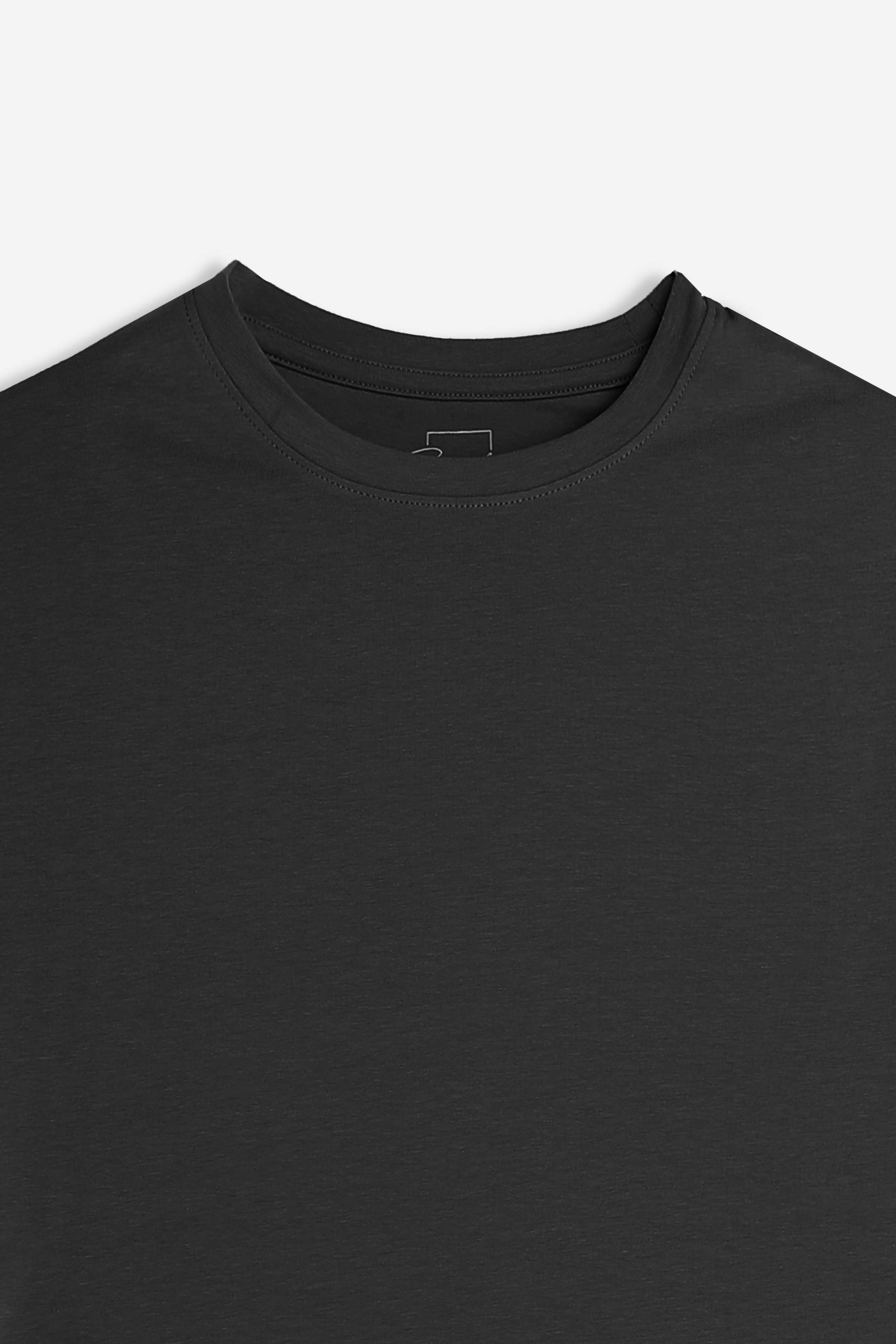 T-SHIRT GIROCOLLO BASIC STRETCH NERO
