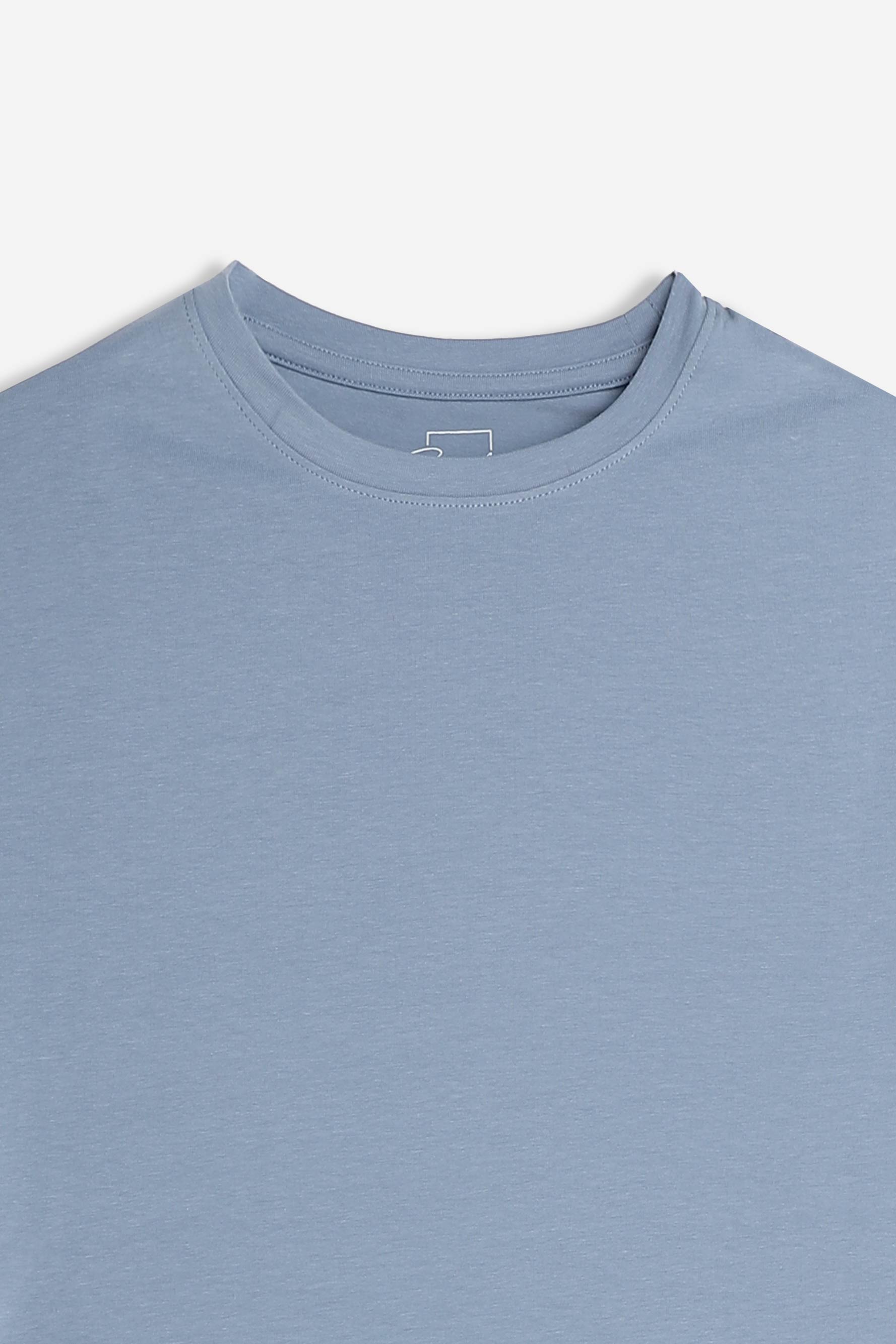 T-SHIRT GIROCOLLO BASIC STRETCH POLVERE