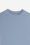 T-SHIRT GIROCOLLO BASIC STRETCH POLVERE