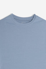 T-SHIRT GIROCOLLO BASIC STRETCH POLVERE