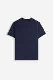 T-SHIRT GIROCOLLO MANICA CORTA BLEU