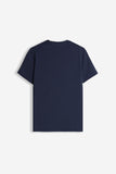 T-SHIRT GIROCOLLO MANICA CORTA BLEU