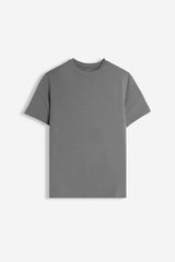T-SHIRT GIROCOLLO MANICA CORTA GRIGIO SCURO