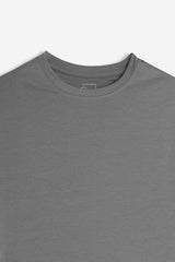 T-SHIRT GIROCOLLO MANICA CORTA GRIGIO SCURO