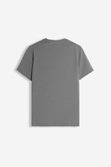 T-SHIRT GIROCOLLO MANICA CORTA GRIGIO SCURO