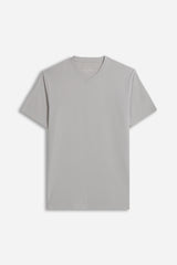 T-SHIRT SCOLLO A V ELASTICIZZATA NIKEL