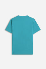 T-SHIRT SCOLLO A V ELASTICIZZATA VERDE SMERALDO