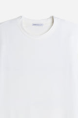 T-SHIRT GIROCOLLO SOFT TOUCH BIANCO