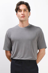 T-SHIRT GIROCOLLO SOFT TOUCH GRIGIO SCURO
