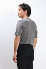 T-SHIRT GIROCOLLO SOFT TOUCH GRIGIO SCURO