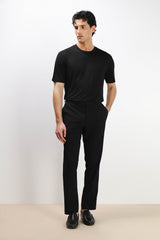 T-SHIRT GIROCOLLO SOFT TOUCH NERO