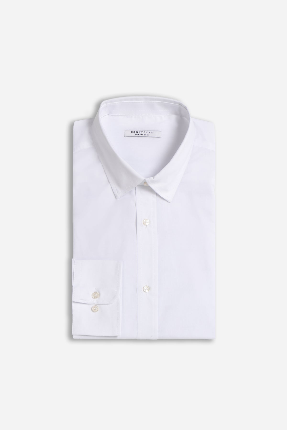 CAMICIA POPELINE BASIC BIANCO - Sonnybono