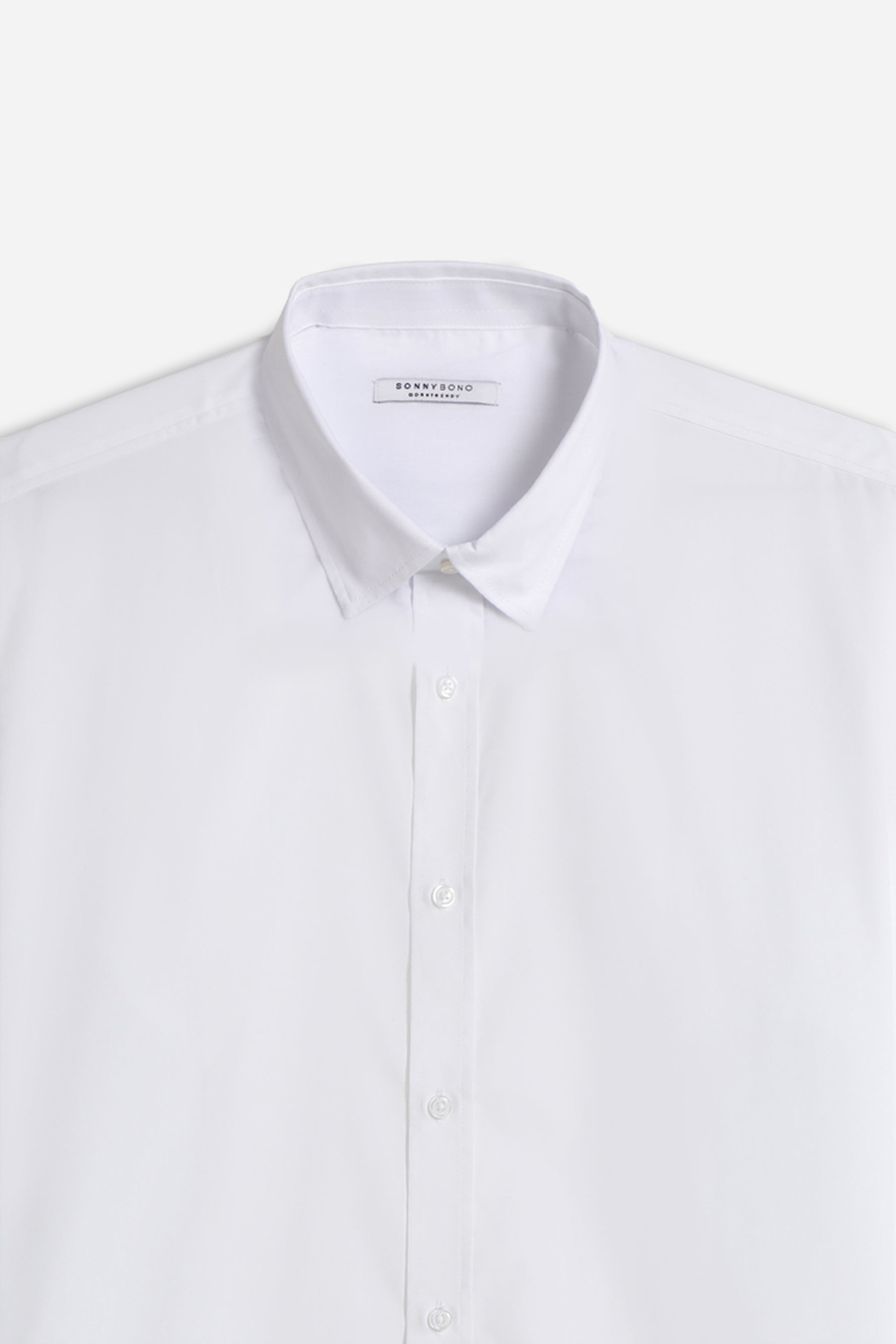 CAMICIA POPELINE BASIC BIANCO - Sonnybono