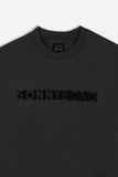 FELPA GIROCOLLO CON LOGO NERO - Sonnybono