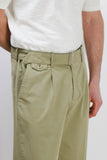 PANTALONE CHINO DOPPIA PENCE E CINTURINO KAKI