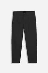 PANTALONE CHINO CON PENCES NERO