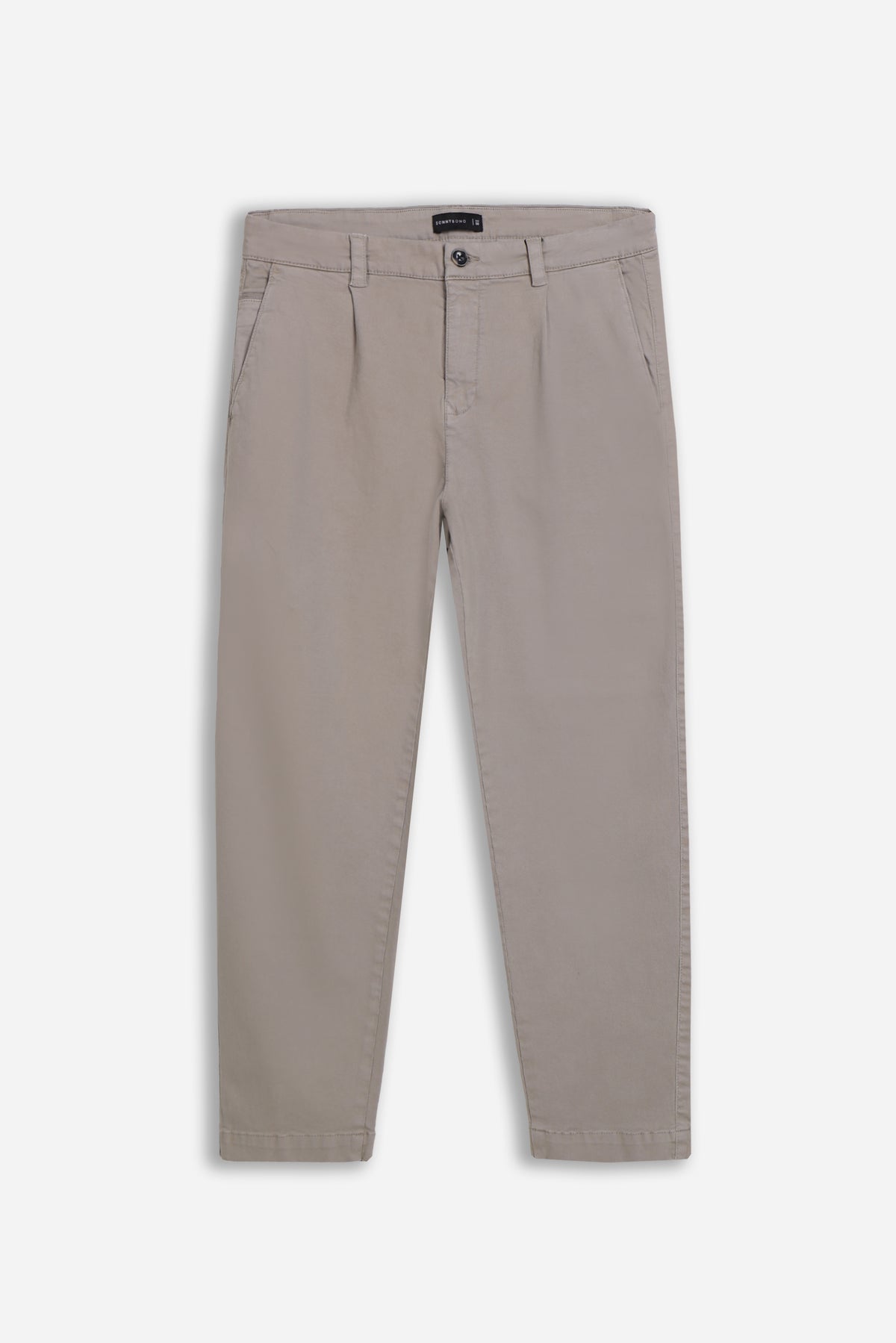 PANTALONE CHINO CON PENCES TORTORA