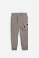 PANTALONE JOGGER CON TASCONI TORTORA
