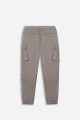 PANTALONE JOGGER CON TASCONI TORTORA