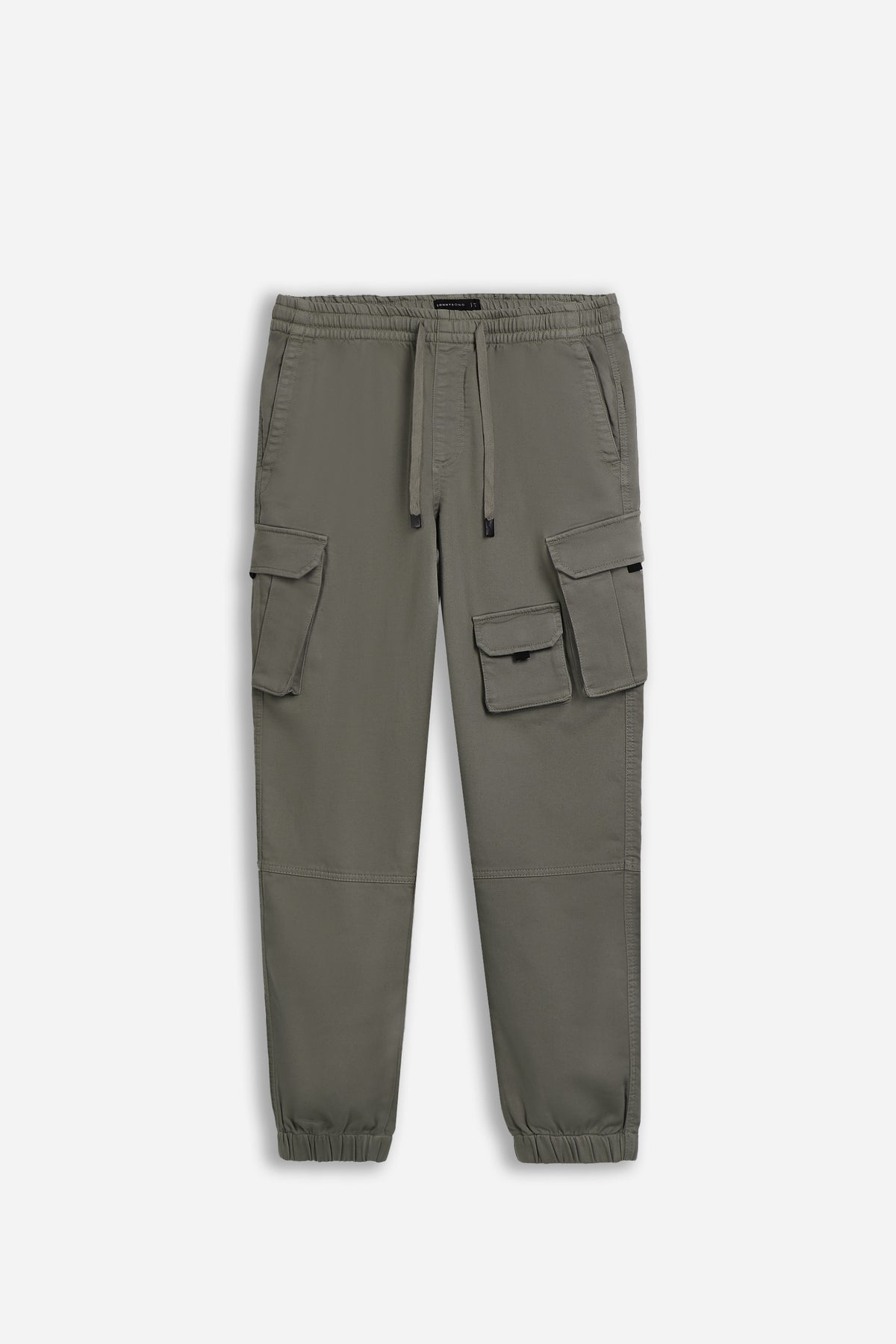 PANTALONE JOGGER CON TASCONI VERDE MILITARE