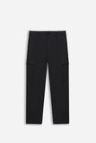 PANTALONE CON TASCONI ED ELASTICO IN VITA NERO - Sonnybono