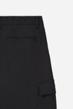 PANTALONE CON TASCONI ED ELASTICO IN VITA NERO - Sonnybono