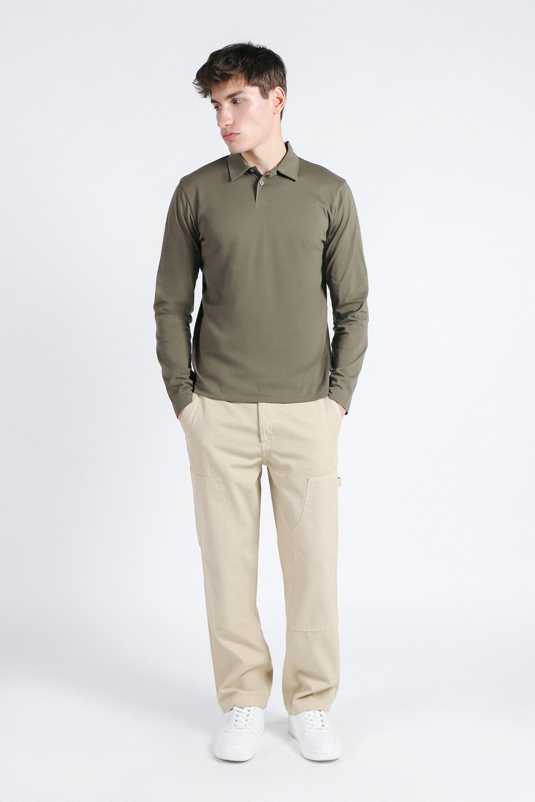 PANTALONE MODELLO WORKER BEIGE - Sonnybono