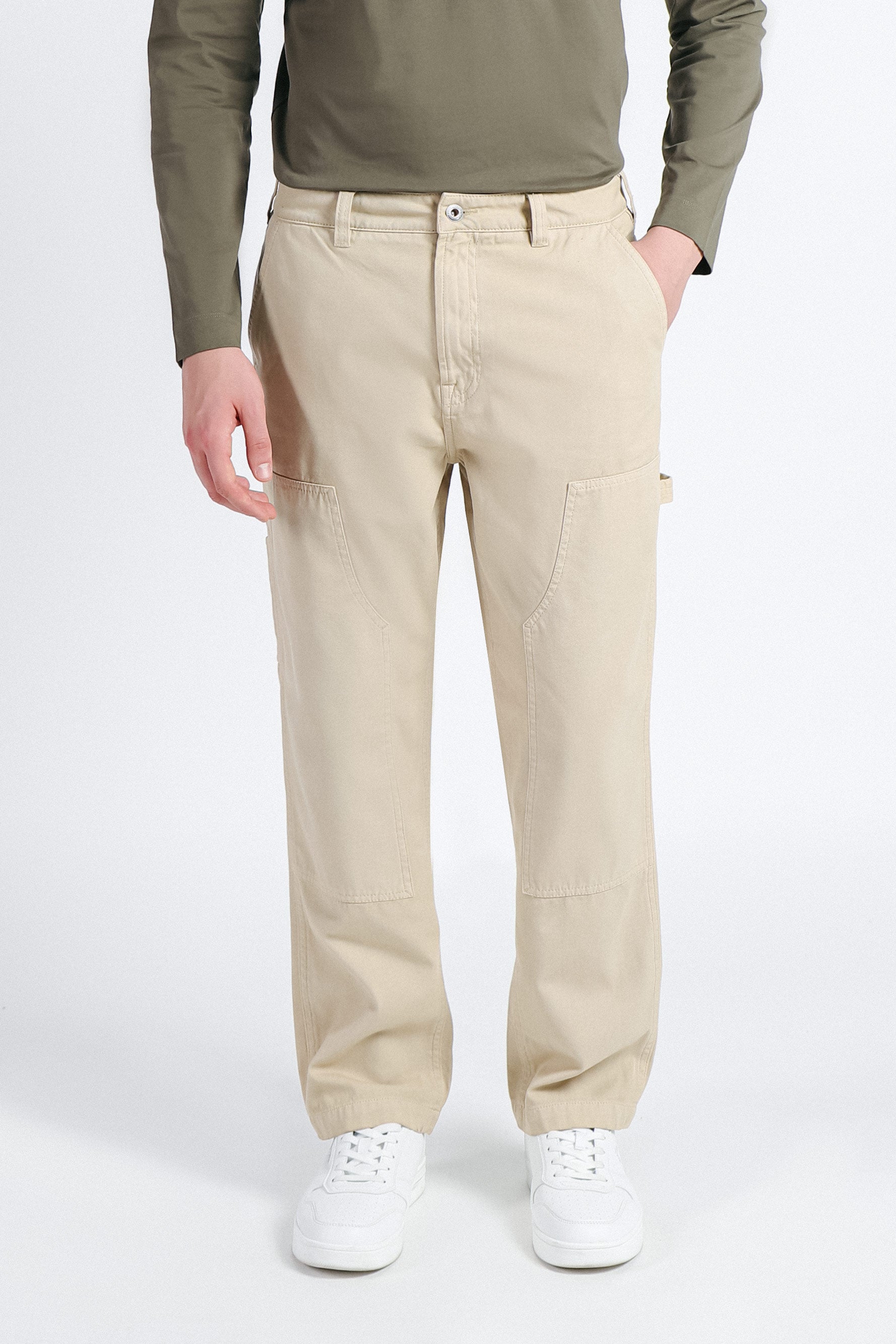 PANTALONE MODELLO WORKER BEIGE - Sonnybono